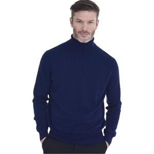 Navy Blue Valentino Wool Turtle Neck Sweater (L)